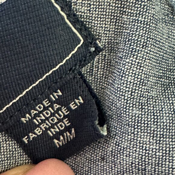 Grayers Clothier blue pinstripe mens button front casual shirt size medium - Picture 9 of 11